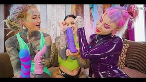 Two Masters Gangbang a Gothic Girl for Toys and Pleasure &#x1F60F;