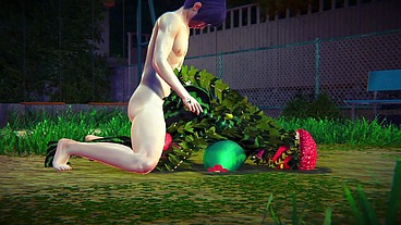 Fucking a Watermelon in the Park - Hentai Monster Girl