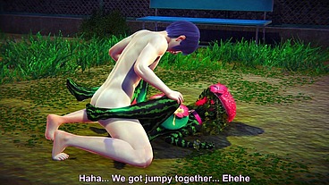 Fucking a Watermelon in the Park - Hentai Monster Girl