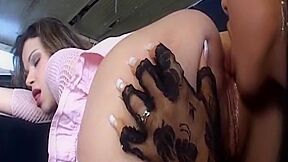 Two Sexy teen 18+ Haveing A Lovely Day Fucking On A Bbc #1