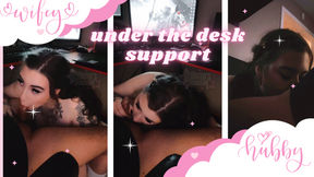 under the desk support