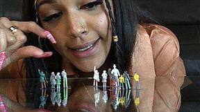 Giantess Goddess Honey Dew Squashes & Devours Tiny Ant Humans (HD 1080p MP4)