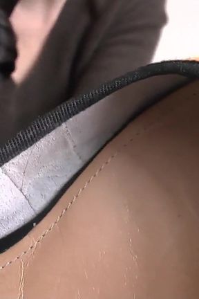 Leather Ballerina Soles Tasty and Leather Feet Sniffing, POV, JOI Lady Victoria Valente