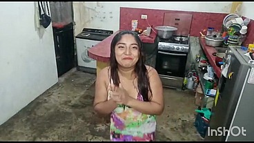 Con el vendedor de agua