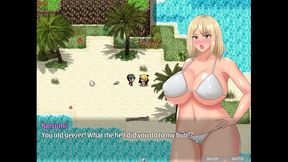 the castaway married gal s netorare story [ ntr hentai game pornplay] ep.10 this old pervert man cum on her ass when she was stuck in the beach hole