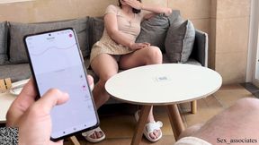 Her moaning cafe pussy&#x270C; destroyed by me, ferried by Ferri's dirty pleasure commands