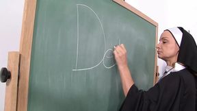 Lesbian student ravishes teacher Rebecca Bardot