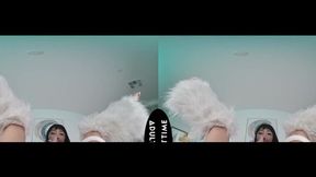 VR Voyeurism: Cute Cutie Marica Teases Parker, Clitoral Orgasms, Then Rides His BBC