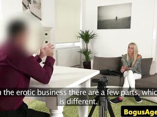 Casting euro creampied after doggystyling