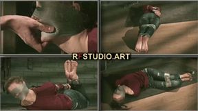 Leya in a sticky situation - Struggle and deprivation in the tight embrace of tape - Part 2 (FULL HD MP4)