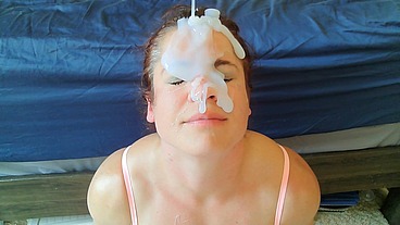 Face fucked in lingerie (extreme facial)