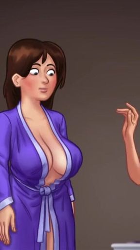 Epic moment from &quot;Summertime Saga 02 - Mature Step-MILF Sees a Huge over 12 inch cock for the first Time now she&#039;s horny&quot;