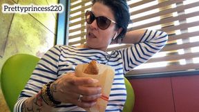 Eating and farting in McDonald