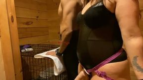 Scarlett Kage- Puppy Play Care Part 4! Final section of Puppy play care- pegging, humiliation, chastity, mask, collar, puppy mask, leather leggings, leather and mesh body suit, strap on, femdom, strap on pegging MP4 SD