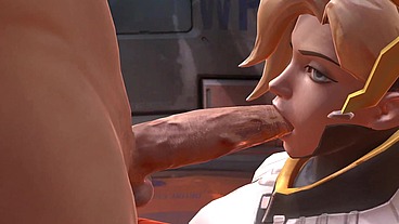 Mercy Blowjob - Overwatch Parody