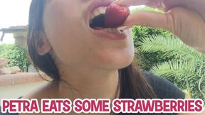 Petra eats some strawberries - HD