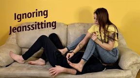 Mistress Sofi Gives Herself a Pedicure While Fullweight Jeanssitting (WMV HD 720p)