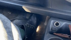 driving in cowboy boots