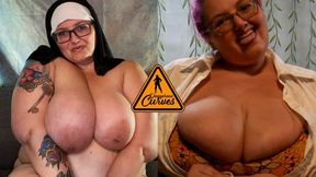 BIG TIT COMPILATION (2 clips) Featuring BBW Sara Star