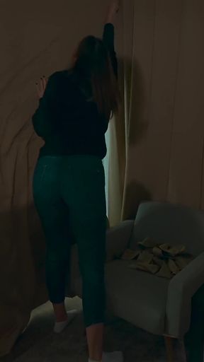 Step Mom Fucks with Step Son Till Twice Cum in Shared Hotel Room with One Bed