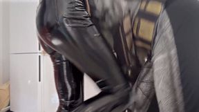 Galyna Posing On The Crotch Of Batman - Pink Transparent High Heels - HD 1280x720
