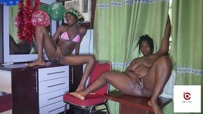 ebony lesbians - she said if i make her squirt twice she will leave her husband