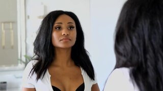 Ebony bimbo with a fat ass knows how to handle a BBC