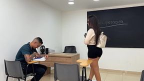 Blonde classmates learn hardcore sex in the library with teacher Dani Andrea & Dani Clark