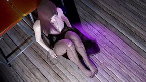 Naughty&#x1F608; Japanese professor's wet crotch ravaged mercilessly, pantyhose seduces students' fantasies