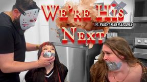 We're His Next ft Peachy Keen Pleasures 4k | Ditria Rose and Celia Ray become the next spiders caught in this immoral man's web! He places them in tape bondage and taunts them for what's to come