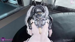 Slutty hare gets pounded hard and wet on a filthy fetish flexing session