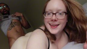 Chunky White Slut Receives BBC in a doggystyle