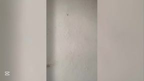A colleague over 18 years old in her room after bathing