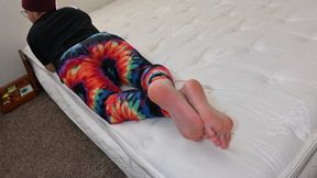 Dylan actively poses their bare feet (1080)
