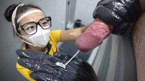 Four public schlongs flashing, hotel maid gets a pecker hard-on and then goes jizz crazy