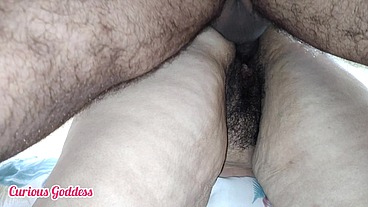 Curious Goddess - Pregnant blonde cheating on husband giving her big ass sucking lover's cock cum in mouth swallow part 1