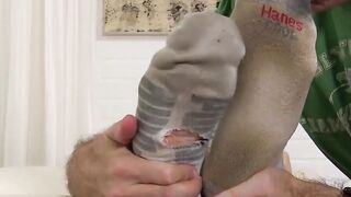 MaleFeetXXX.com - KC's muscles and toes smelled and sucked in bondage
