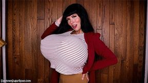 * 854x480p * Big Fake HUGE Tits Inflation Breast Expansion Hose Filling Fantasy With Daphney Rose -Mov