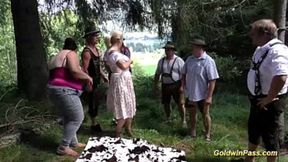 Lederhosen Sex Adventure Outdoors