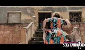 french horny old slut sara jay on the beach
