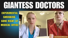 Giantess Doctors Shrink You and Eat You - POV Vore for Tiny Man - Medical Office - Doctor Fetish - Shrunken Man
