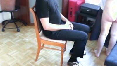 deaf for her howling during spanking