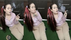 Morning smoke, No makeup, First smoke of the day - Smokingrapunzel