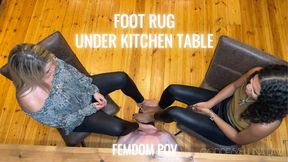 Foot rug - under the kitchen table