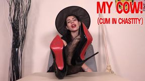 My cow! (Cum in chastity) - FULL HD