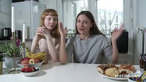 German lesbians try 69 pose