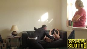 Businesswoman Cassie de la Rage ass domination in bondage