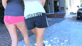 Busty Jogger Gets misleaded Into Lesbian Sixtynining