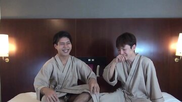 BoyzJapan. - Sexy Asian guy sucks penis before a