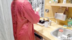 Cooking masturbation Show by kitsune
